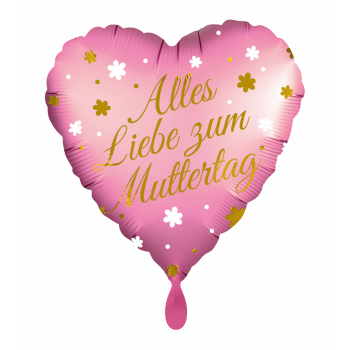 Folienballon Herz Alles Liebe zum Muttertag